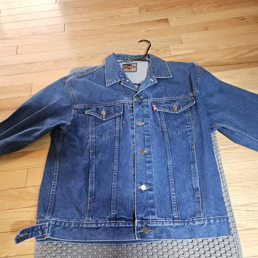 Large gently used VIP Jean Jacket